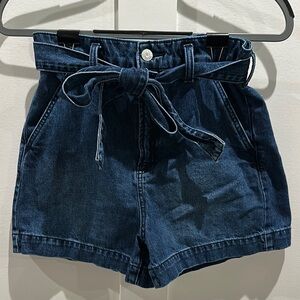 GAP Blue High Waist Denim Shorts